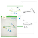 Aa Alligator embroidery pattern - PDF