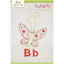 Bb Butterfly embroidery pattern - iron-on