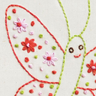 Bb Butterfly embroidery pattern - iron-on