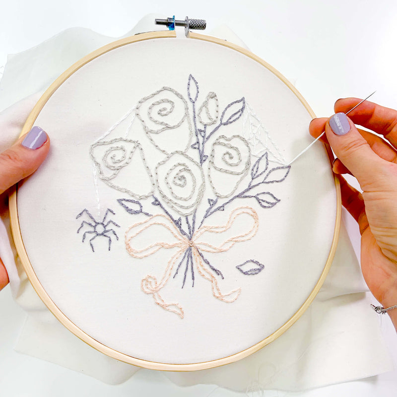 Bride of Frankenstein’s Bouquet embroidery kit