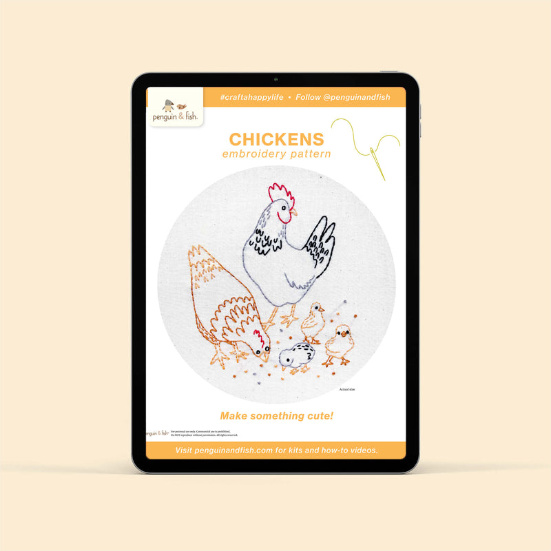 Chickens - PDF pattern