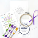 Crocus embroidery kit