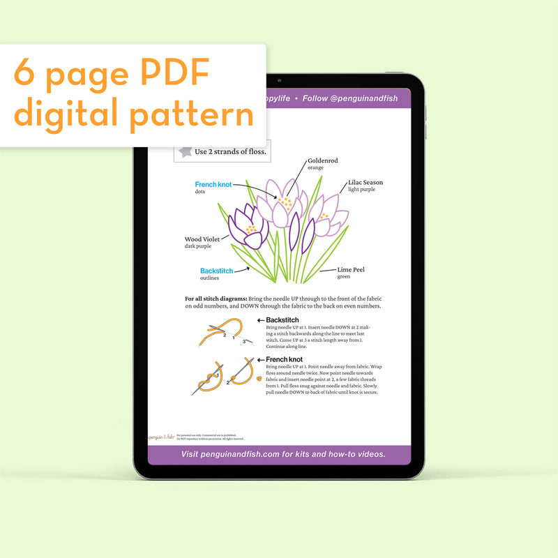 Crocus - PDF pattern