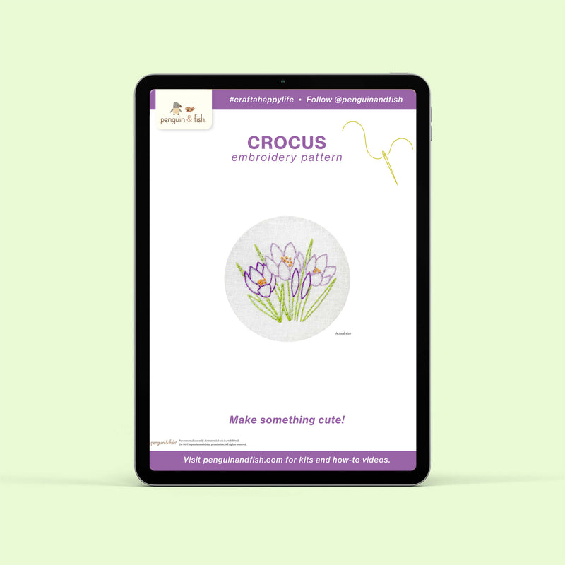 Crocus - PDF pattern