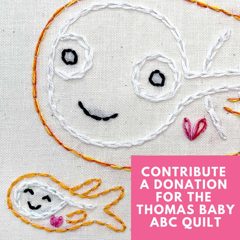 Contribute a donation for the ABC baby quilt