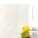 10.5" pre-cut embroidery fabric - unbleached