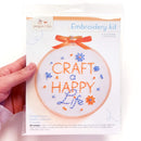 "Craft a Happy Life" embroidery kit