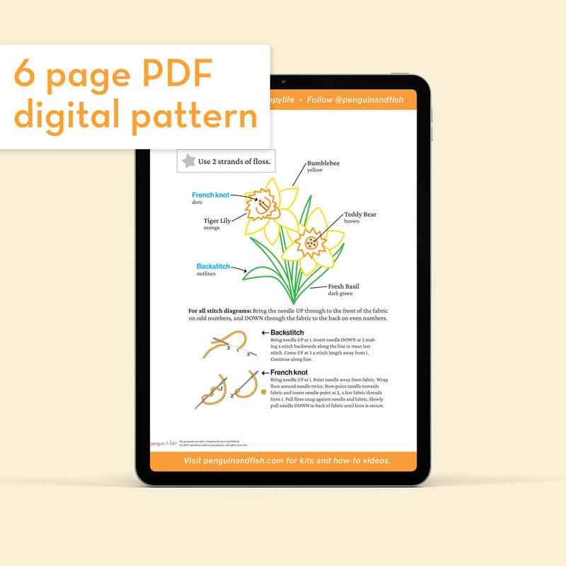 Daffodil - PDF pattern
