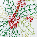 December Holly embroidery kit