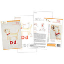 Dd dog embroidery pattern - iron-on