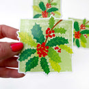 December Holly magnet
