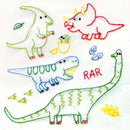 Dino Pals embroidery kit for beginners - mix 'n' match