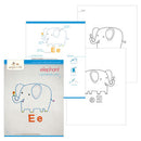 Ee Elephant embroidery pattern - PDF
