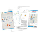 Ee Elephant embroidery pattern - iron-on