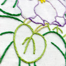 February Violet embroidery kit