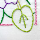 February Violet embroidery kit