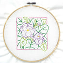 February Violet embroidery kit