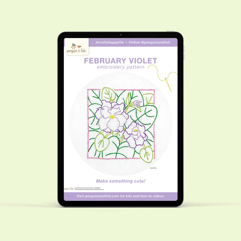 February Violet - PDF pattern