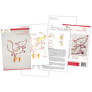Ff Fox embroidery pattern - iron-on