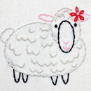 Sheep embroidery kit