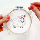 Sheep embroidery kit