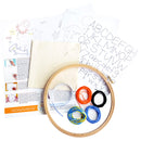 Fishies embroidery kit for beginners - customizable