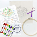 Garden embroidery kit