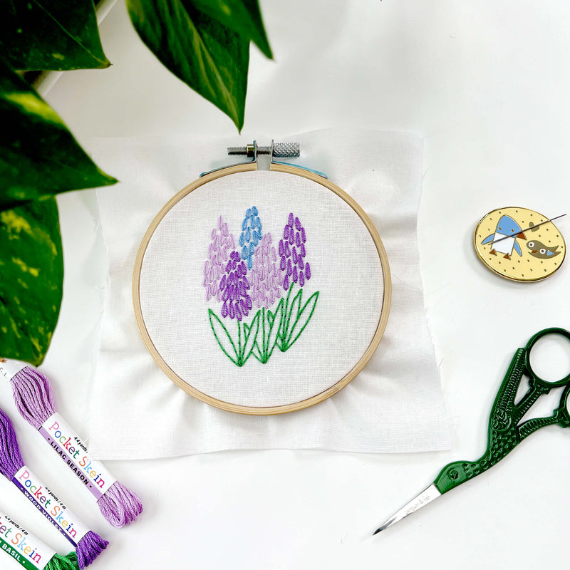 First Blooms - 5 embroidery kit bundle