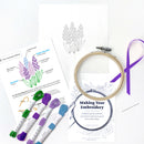 Grape Hyacinth embroidery kit
