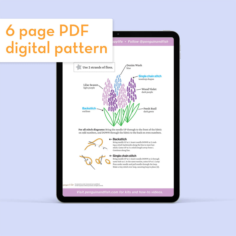 Grape Hyacinth - PDF pattern
