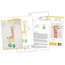 Gg Giraffe embroidery pattern - iron-on