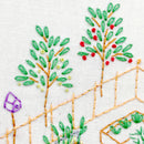 Garden embroidery kit