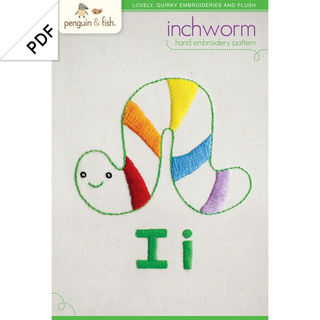 Ii Inchworm embroidery pattern - PDF