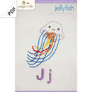 Jj Jellyfish embroidery pattern - PDF