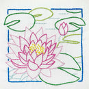 July Water Lily embroidery kit