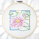 July Water Lily embroidery kit