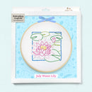 July Water Lily embroidery kit
