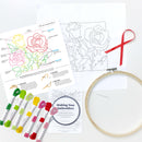 June Rose embroidery kit