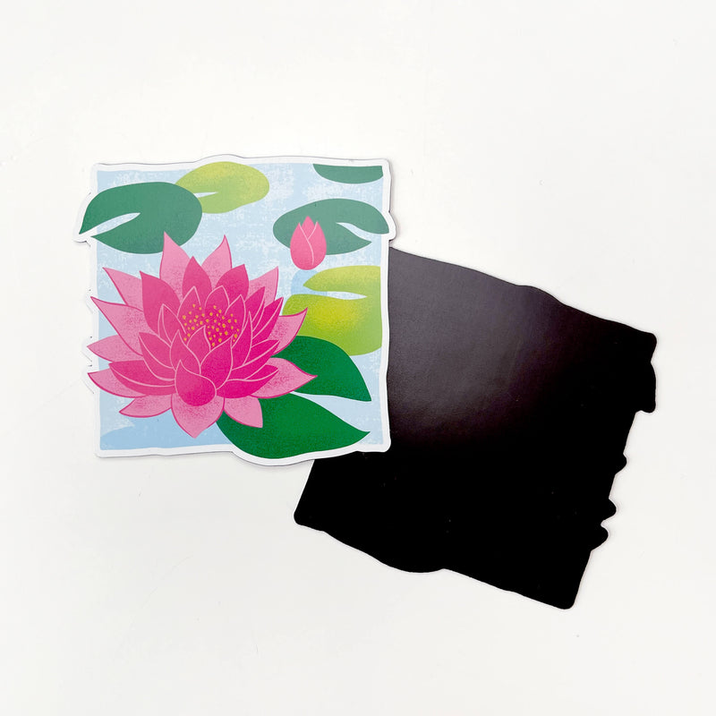 July Water Lily magnet