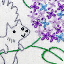 Lilac embroidery kit