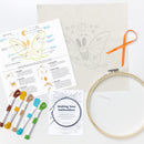 Luna Moth embroidery kit