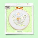 Luna Moth embroidery kit