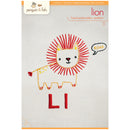 Ll Lion embroidery pattern - iron-on