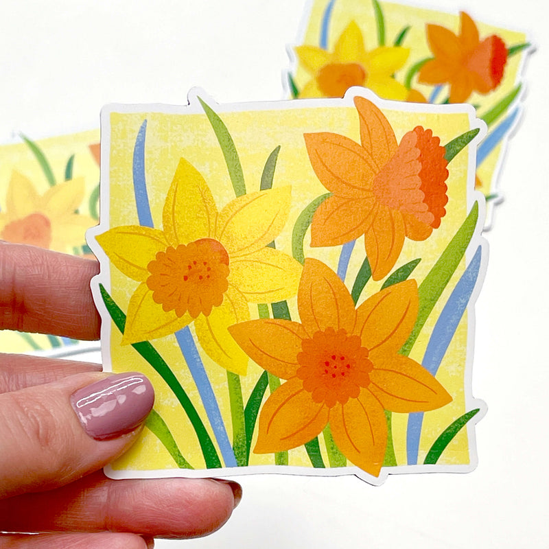 March Daffodil magnet