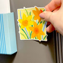 March Daffodil magnet