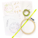 "Make" flower embroidery kit