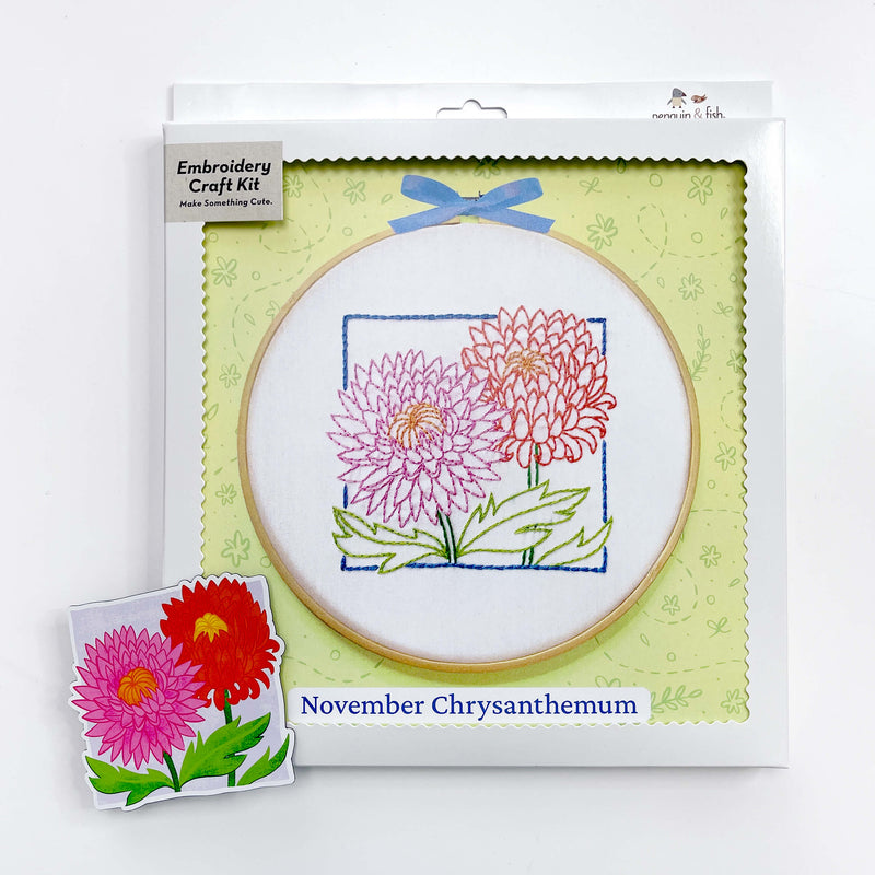 November Chrysanthemum magnet