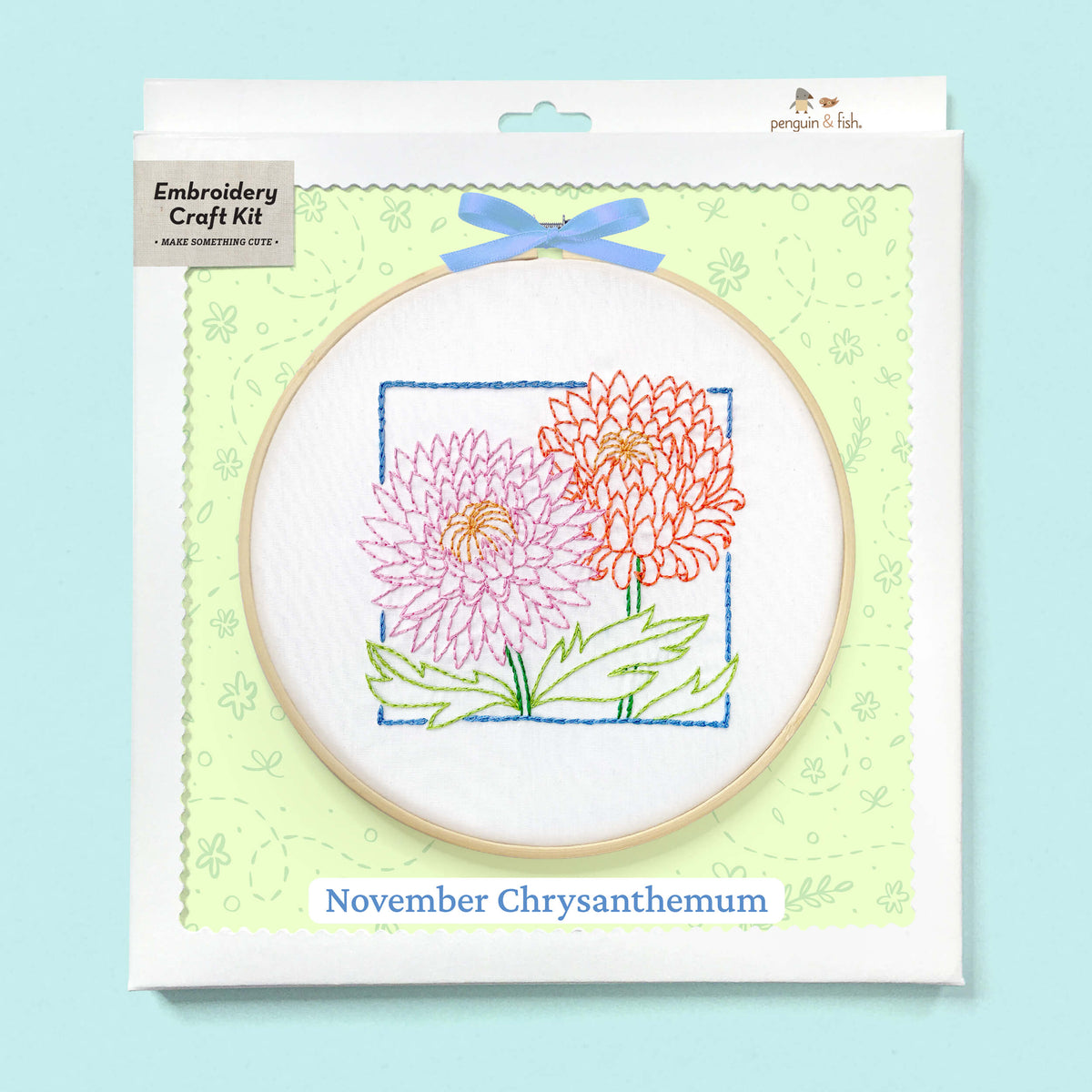 November Chrysanthemum embroidery kit