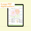 November Chrysanthemum - PDF pattern
