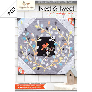 Nest & Tweet quilt sewing pattern - PDF